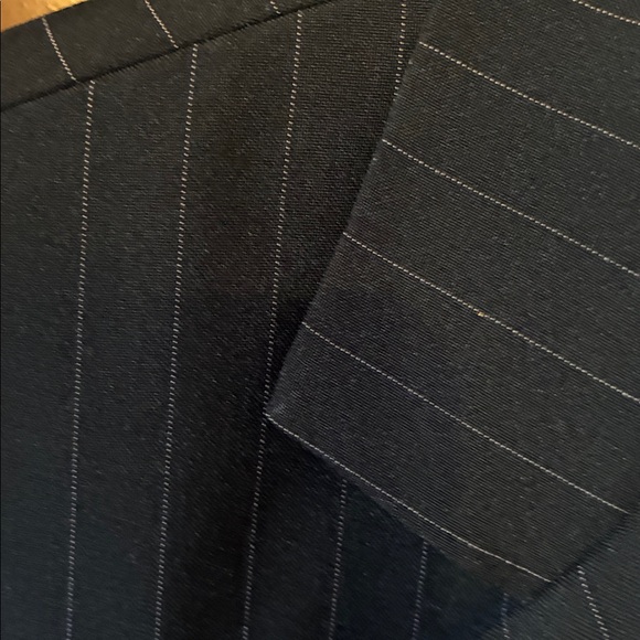 Women's Black Pinstripe Pantsuit - Picture 7 of 10